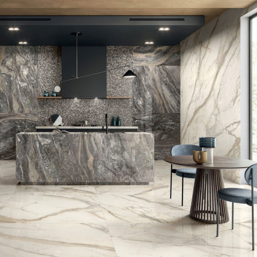 Caesar Marble Inspiration Golden White - Keen Grey