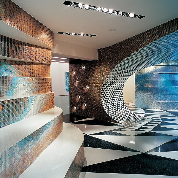 Bisazza moziek tegels interieur