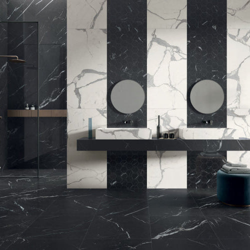 Caesar Marble Inspiration Unique Black - Majetic White