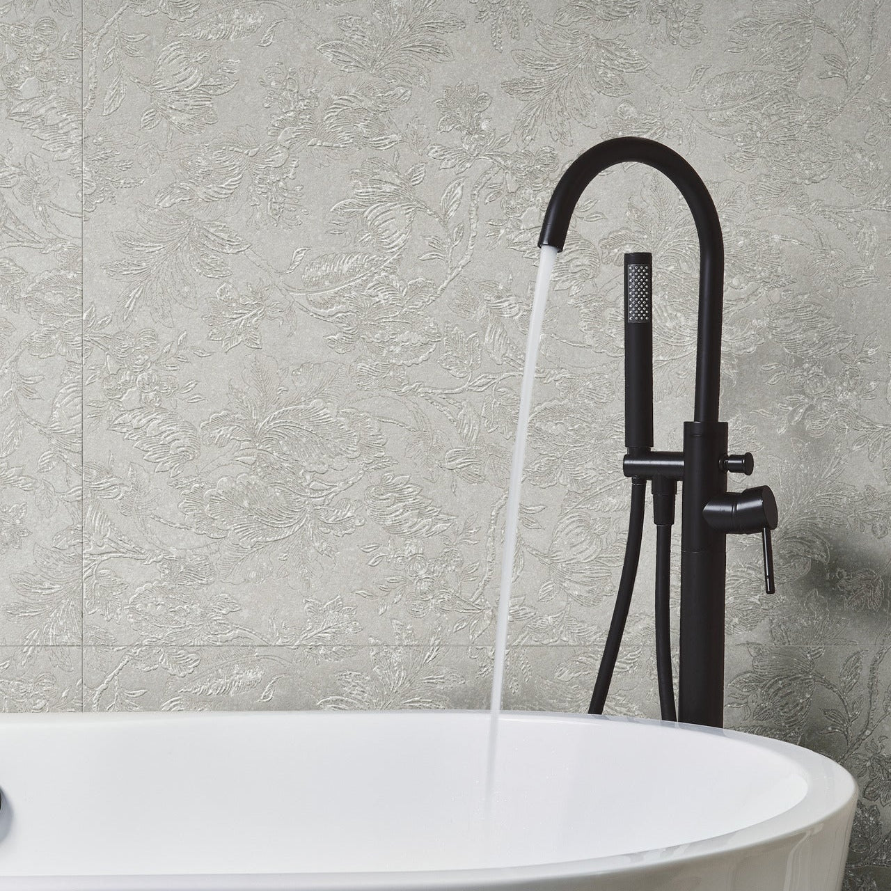 Marazzi MyStone Berici Cenere Flora decor